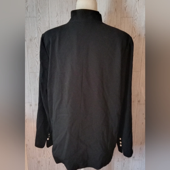 Bob Mackie Wearable Art Embroidered Black Women's Jacket Women's Size L - Picture 8 of 12